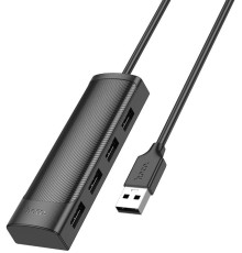 Разветвитель USB Hoco HB41 4порт. черный