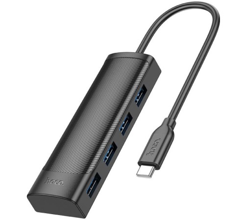Разветвитель USB-C Hoco HB41 Type-C 4порт. черный