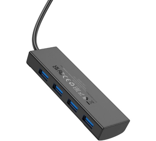 Разветвитель USB-C Hoco HB41 Type-C 4порт. черный