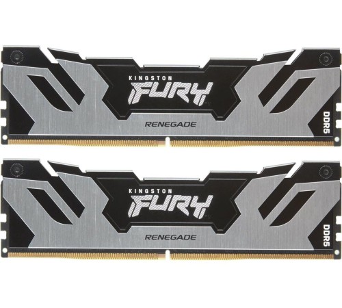 Память DDR5 2x32GB 6400MHz Kingston KF564C32RSK2-64 Fury Renegade Silver XMP RTL Gaming PC5-51200 CL32 DIMM 288-pin 1.4В kit dual rank с радиатором Ret