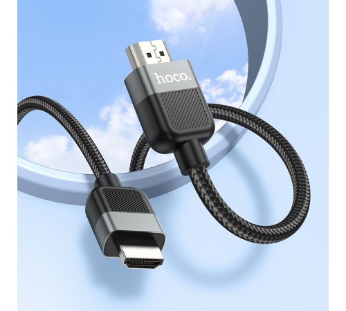 Кабель Hoco US09 ver2.0 HDMI (m) HDMI (m) 2м черный пакет (упак.:1шт)