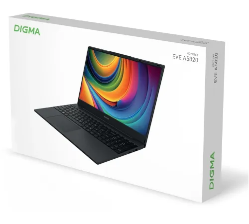 Ноутбук Digma EVE A5820 Ryzen 3 3200U 8Gb SSD256Gb AMD Radeon 15.6" IPS FHD (1920x1080) Windows 11 Professional black WiFi BT Cam 4500mAh (DN15R3-8CXW02) Ноутбук Digma EVE A5820 Ryzen 3 3200U 8Gb SSD256Gb AMD Radeon 15.6" IPS FHD (1920x1080) Windows 11 Professional black WiFi BT Cam 4500mAh (DN15R3-8CXW02)