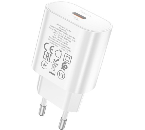 Сетевое зар./устр. Hoco N22 25W (PD+QC+AFC) USB-C белый