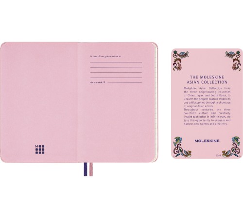 Блокнот Moleskine LIMITED EDITION SAKURA LESU07MM710NB Pocket 90x140мм обложка текстиль 160стр. линейка Momoko Sakura