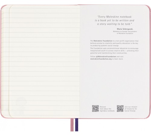 Блокнот Moleskine LIMITED EDITION SAKURA LESU07MM710NB Pocket 90x140мм обложка текстиль 160стр. линейка Momoko Sakura
