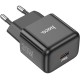 Сетевое зар./устр. Hoco N32 Glory Black 30W (PD+QC+AFC) USB-C универсальное черный