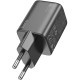 Сетевое зар./устр. Hoco N41 Almighty Black 20W 3A (PD+QC+AFC) USB-A/Type-C черный
