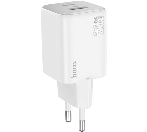 Сетевое зар./устр. Hoco N41 Almighty White 20W 3A (PD+QC+AFC) универсальное белый