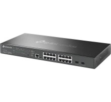 Сетевое оборудование TP-Link SG3218XP-M2, Управляемый коммутатор Omada уровня 2+ с 16 портами 2,5 Гбит/с (8 портов PoE+) и 2 портами SFP+, 802.3af/at 240 Вт, стальной корпус, 1U, монтируется в 19-дюймовую стойку (SG3218XP-M2)