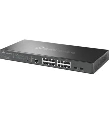 Сетевое оборудование TP-Link SG3218XP-M2, Управляемый коммутатор Omada уровня 2+ с 16 портами 2,5 Гбит/с (8 портов PoE+) и 2 портами SFP+, 802.3af/at 240 Вт, стальной корпус, 1U, монтируется в 19-дюймовую стойку (SG3218XP-M2)