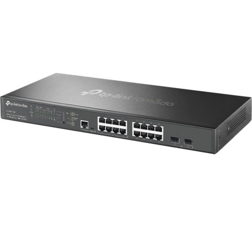 Сетевое оборудование TP-Link SG3218XP-M2, Управляемый коммутатор Omada уровня 2+ с 16 портами 2,5 Гбит/с (8 портов PoE+) и 2 портами SFP+, 802.3af/at 240 Вт, стальной корпус, 1U, монтируется в 19-дюймовую стойку (SG3218XP-M2)
