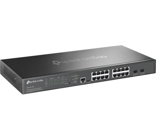 Сетевое оборудование TP-Link SG3218XP-M2, Управляемый коммутатор Omada уровня 2+ с 16 портами 2,5 Гбит/с (8 портов PoE+) и 2 портами SFP+, 802.3af/at 240 Вт, стальной корпус, 1U, монтируется в 19-дюймовую стойку (SG3218XP-M2)