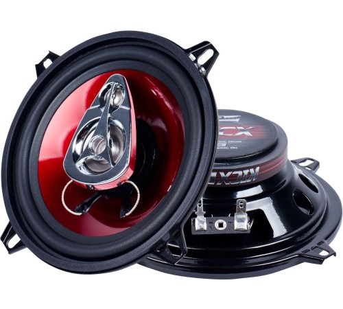 Колонки автомобильные Kicx SP 133 100Вт 89дБ 4Ом 13см (5дюйм) (ком.:2кол.) коаксиальные трехполосные