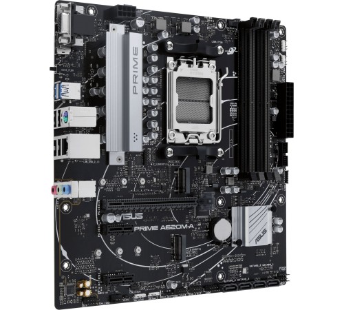 Материнская плата ASUS PRIME A620M-A-CSM, Socket AM5, A620, 4*DDR5,  D-Sub+VGA+HDMI, 4xSATA3, Audio, Gb LAN, USB 3.2, USB 2.0, mATX; 90MB1F10-M0EAYC (PRIME A620M-A-CSM)