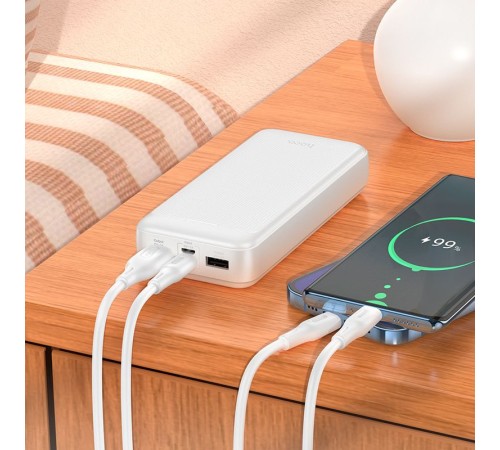 Мобильный аккумулятор Hoco J111A Smart White 20000mAh 2A белый Мобильный аккумулятор Hoco J111A Smart White 20000mAh 2A белый