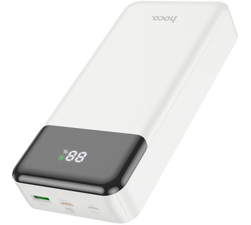 Мобильный аккумулятор Hoco J102A Cool figure white 20000mAh QC/PD 20W 3A USB-A/USB-C белый Мобильный аккумулятор Hoco J102A Cool figure white 20000mAh QC/PD 20W 3A USB-A/USB-C белый