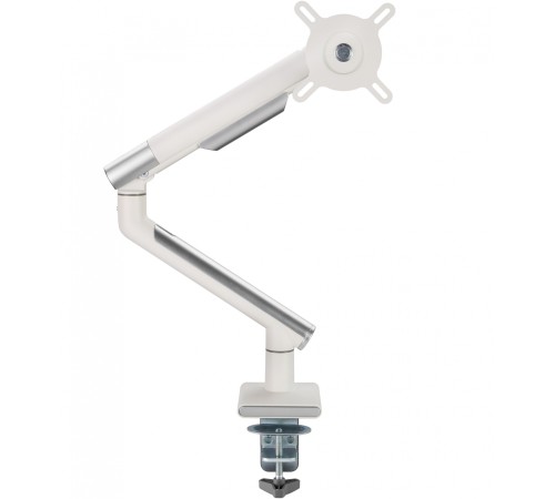 Кронштейн для мониторов Ultramounts UM713W белый 17"-32" макс.9кг крепление к столешнице поворот и наклон Кронштейн для мониторов Ultramounts UM713W белый 17"-32" макс.9кг крепление к столешнице поворот и наклон