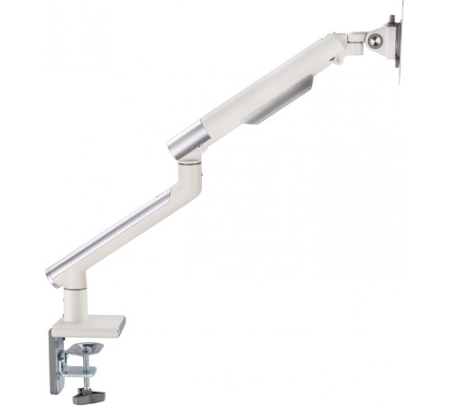 Кронштейн для мониторов Ultramounts UM713W белый 17"-32" макс.9кг крепление к столешнице поворот и наклон Кронштейн для мониторов Ultramounts UM713W белый 17"-32" макс.9кг крепление к столешнице поворот и наклон