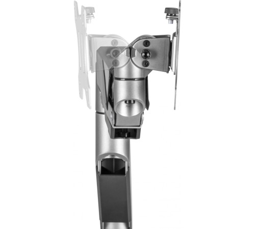 Кронштейн для мониторов Ultramounts UM717 серебристый 17"-49" макс.18кг крепление к столешнице поворот и наклон Кронштейн для мониторов Ultramounts UM717 серебристый 17"-49" макс.18кг крепление к столешнице поворот и наклон