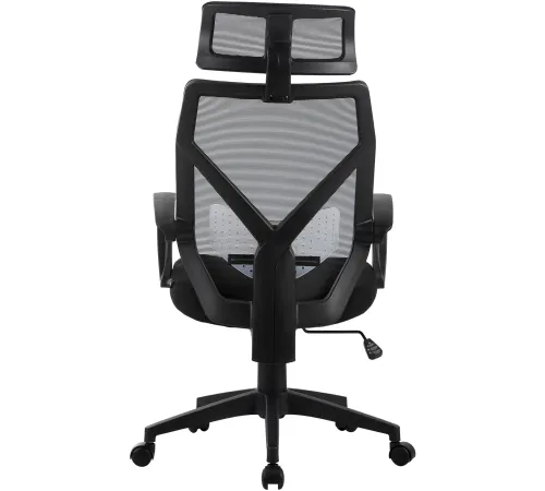 Кресло Cactus CS-MC414-BK черный сетка/ткань с подголов. крестов. пластик