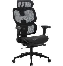 Кресло Cactus CS-MC555-BK черный сетка с подголов. крестов. пластик