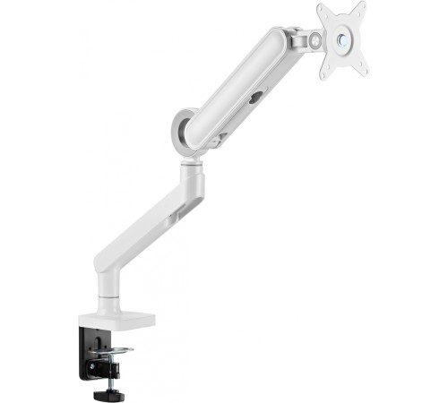 Кронштейн для мониторов Ultramounts UM719W белый 17"-35" макс.10.5кг крепление к столешнице поворот и наклон Кронштейн для мониторов Ultramounts UM719W белый 17"-35" макс.10.5кг крепление к столешнице поворот и наклон