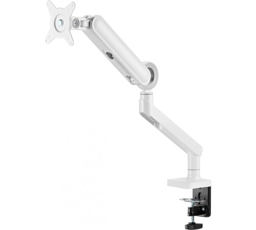 Кронштейн для мониторов Ultramounts UM719W белый 17"-35" макс.10.5кг крепление к столешнице поворот и наклон Кронштейн для мониторов Ultramounts UM719W белый 17"-35" макс.10.5кг крепление к столешнице поворот и наклон