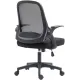 Кресло Cactus CS-MC212-BK черный низк.спин. крестов. пластик