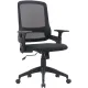 Кресло Cactus CS-MC313-BK черный сетка/ткань низк.спин. крестов. пластик