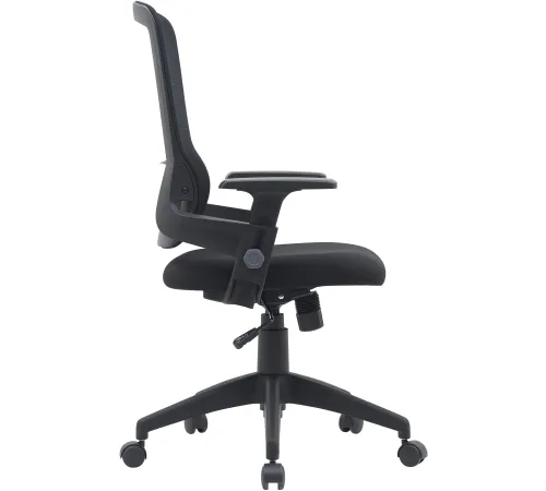 Кресло Cactus CS-MC313-BK черный сетка/ткань низк.спин. крестов. пластик