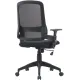 Кресло Cactus CS-MC313-BK черный сетка/ткань низк.спин. крестов. пластик