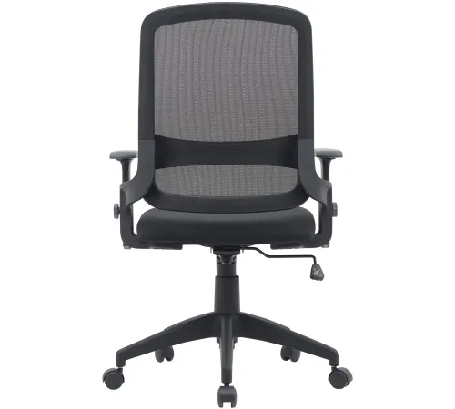 Кресло Cactus CS-MC313-BK черный сетка/ткань низк.спин. крестов. пластик