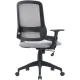 Кресло Cactus CS-MC313-BKGY черный/серый сетка/ткань низк.спин. крестов. пластик пластик черный