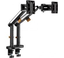 Кронштейн для мониторов Ultramounts UM727B черный 17"-32" макс.9кг крепление к столешнице поворот и наклон