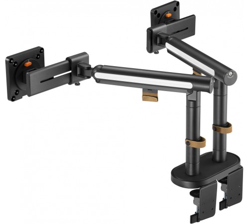 Кронштейн для мониторов Ultramounts UM727B черный 17"-32" макс.9кг крепление к столешнице поворот и наклон Кронштейн для мониторов Ultramounts UM727B черный 17"-32" макс.9кг крепление к столешнице поворот и наклон
