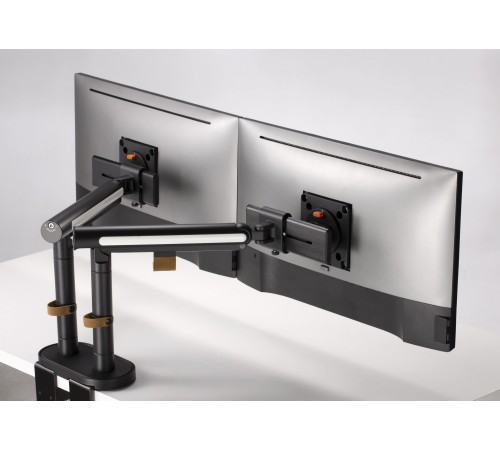 Кронштейн для мониторов Ultramounts UM727B черный 17"-32" макс.9кг крепление к столешнице поворот и наклон Кронштейн для мониторов Ultramounts UM727B черный 17"-32" макс.9кг крепление к столешнице поворот и наклон