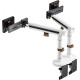Кронштейн для мониторов Ultramounts UM727W белый 17"-32" макс.9кг крепление к столешнице поворот и наклон