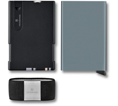 Швейцарская карта Victorinox Smart Card Wallet Sharp (0.7250.36) серый коробка подарочная