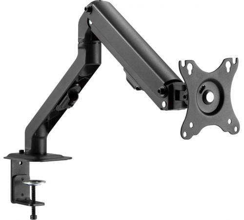 Кронштейн для мониторов Ultramounts UM728 черный 17"-27" макс.7кг крепление к столешнице поворот и наклон Кронштейн для мониторов Ultramounts UM728 черный 17"-27" макс.7кг крепление к столешнице поворот и наклон