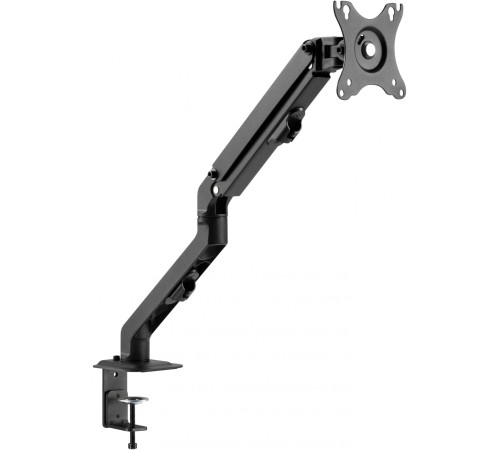 Кронштейн для мониторов Ultramounts UM728 черный 17"-27" макс.7кг крепление к столешнице поворот и наклон Кронштейн для мониторов Ultramounts UM728 черный 17"-27" макс.7кг крепление к столешнице поворот и наклон