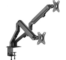 Кронштейн для мониторов Ultramounts UM729 черный 17"-27" макс.7кг крепление к столешнице поворот и наклон