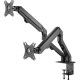 Кронштейн для мониторов Ultramounts UM729 черный 17"-27" макс.7кг крепление к столешнице поворот и наклон