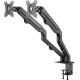 Кронштейн для мониторов Ultramounts UM729 черный 17"-27" макс.7кг крепление к столешнице поворот и наклон