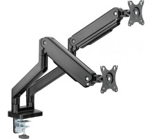 Кронштейн для мониторов Ultramounts UM731 черный 17"-35" макс.16кг крепление к столешнице поворот и наклон