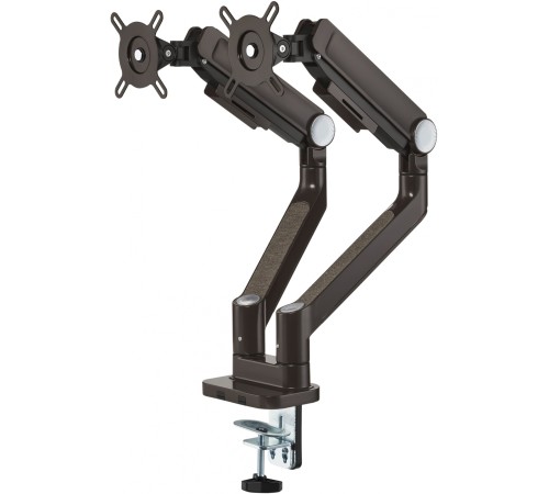 Кронштейн для мониторов Ultramounts UM733BR черный/коричневый 17"-32" макс.8кг крепление к столешнице поворот и наклон Кронштейн для мониторов Ultramounts UM733BR черный/коричневый 17"-32" макс.8кг крепление к столешнице поворот и наклон