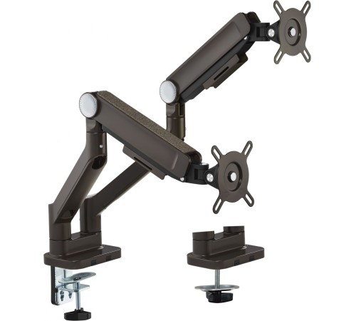 Кронштейн для мониторов Ultramounts UM733BR черный/коричневый 17"-32" макс.8кг крепление к столешнице поворот и наклон Кронштейн для мониторов Ultramounts UM733BR черный/коричневый 17"-32" макс.8кг крепление к столешнице поворот и наклон
