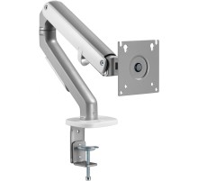Кронштейн для мониторов Ultramounts UM734SIL серый/серебристый 17"-27" макс.7кг крепление к столешнице поворот и наклон