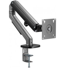 Кронштейн для мониторов Ultramounts UM734BL серый/черный 17"-27" макс.7кг крепление к столешнице поворот и наклон