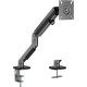 Кронштейн для мониторов Ultramounts UM734BL серый/черный 17"-27" макс.7кг крепление к столешнице поворот и наклон
