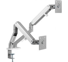 Кронштейн для мониторов Ultramounts UM735SIL серый/серебристый 17"-27" макс.7кг крепление к столешнице поворот и наклон